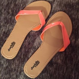 Charlotte Russe, peach colored sandals (Women’s 9)